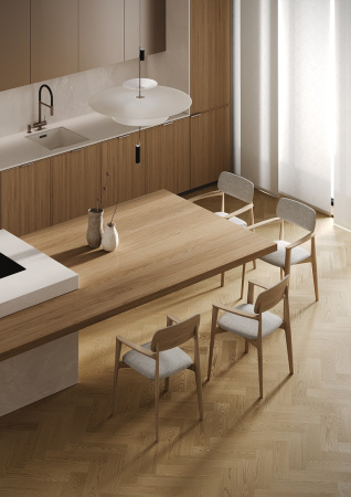 Кварцевый паркет Quartz Parquet Штучный паркет Дуб Шампань 44-414 5/0,6 мм